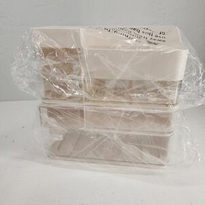 Cream White Makeup Organizer Storage Drawers Skincare Vanity Desk Home Office